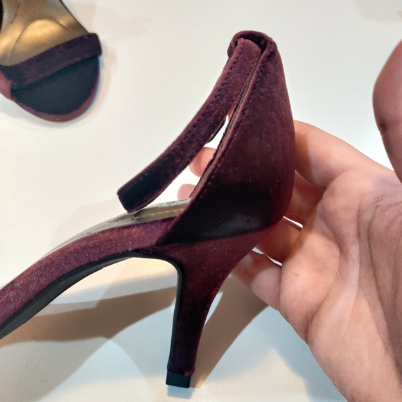 Bandolino Velvet Stappy Heels - Picture 3 of 4